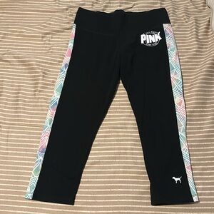 PINK capri yoga pants